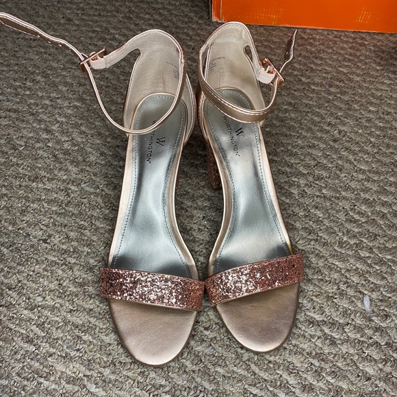 rose gold heels jcpenney